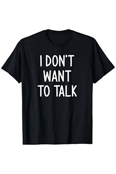 01THEONE تي شيرت بطباعة "I Talk Funny Sarcastic" للرجال والنساء، 100% قطن، قم...