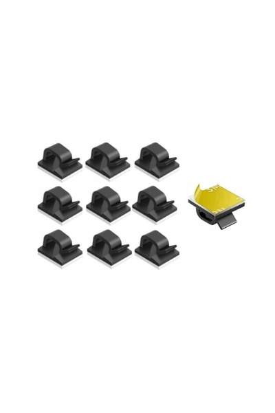 Kraft&dele Organizator Kraft cu cleme și prindere autoadezivă pentru cabluri,...