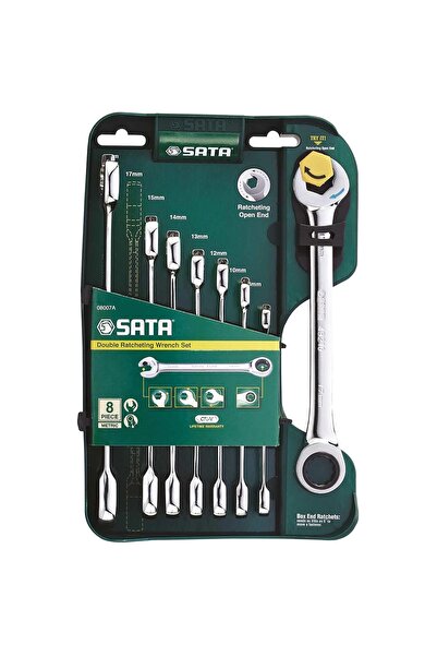 Satake SATA 08007A Chei combinat cu clichet, 8 bucăți