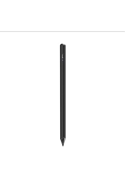 OEM Stilou stylus din aluminiu negru, 16 cm, compatibilitate universală pentr...