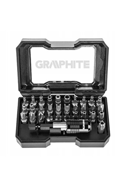 graphite Set de biți de service, 32 de piese, 56H618