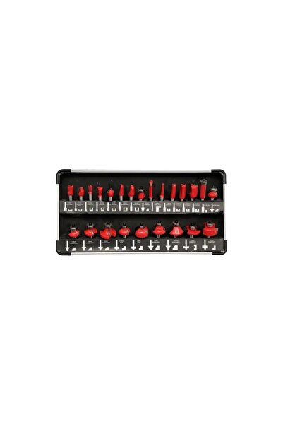 VOREL by YATO Set de freze pentru lemn YATO, tijă 8mm, 24 de bucăți, YT-6801,...