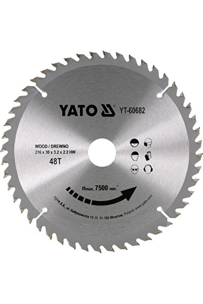 VOREL by YATO YATO Disc de ferăstrău pentru tăiat lemn, cu lame fine, 216mm x...