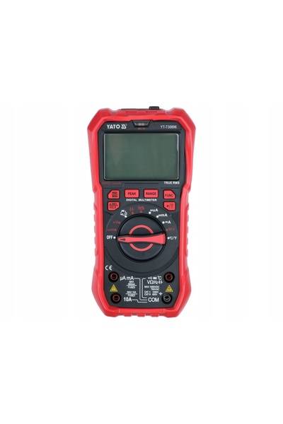 NO BRAND Multimetru Digital LCD True RMS AC+DC cu Auto, Funcție de Reținere M...