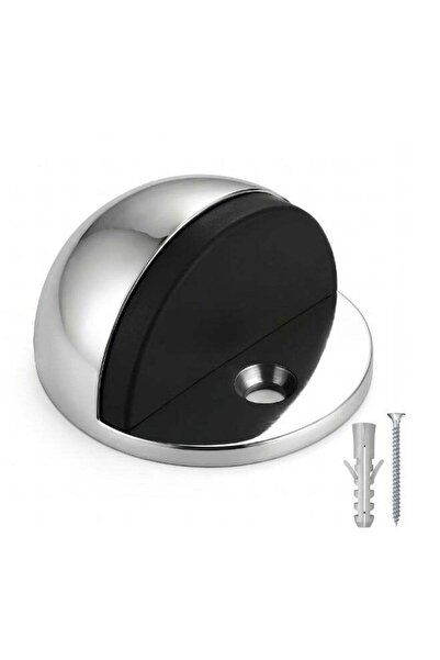 Duravel Floor Mounted Door Stopper, Polished Chrome Finish, Stainless Steel, ...