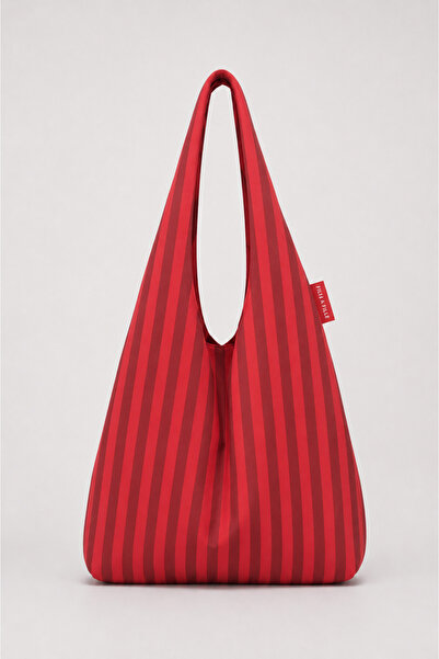 Fille a Fille Design Studio Berry Stripe Omuz Çantası, Baskılı Dokuma Kanvas ...