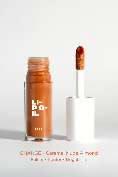 Leef Lip Oil Change Renk Veren Nemlendirici Dudak Yağı - Almond Nude
