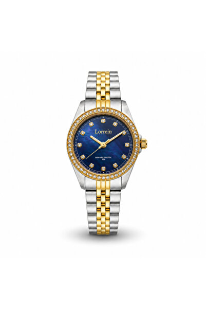 LORREIN Women's Round Watch - Luxurious Elegance with Shiny Details