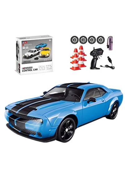 DrKala Mașină cu telecomandă Dodge Challenger, Drift și viteză, 1:24, 2.4GHz,...