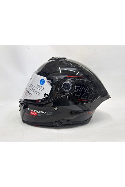 MT Thunder 4sv R Luminence D1 Şefaf Vizörlü Kask Parlak Renk - Iç Güneş Vizörlü