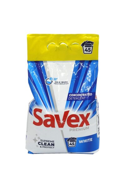 SAVEX Αυτόματο Απορρυπαντικό Ρούχων, Savex, 3.6 κιλά, για λευκά, 45 πλύσεις