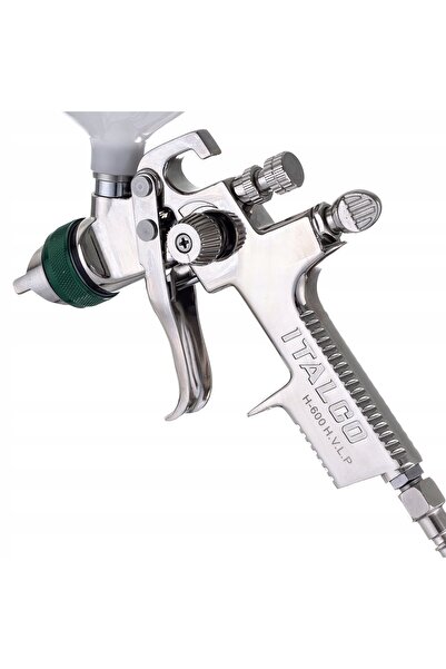ITALCO Pistol de pulverizare HVLP de 1.3mm pentru finisaje fine, cu aerograf ...