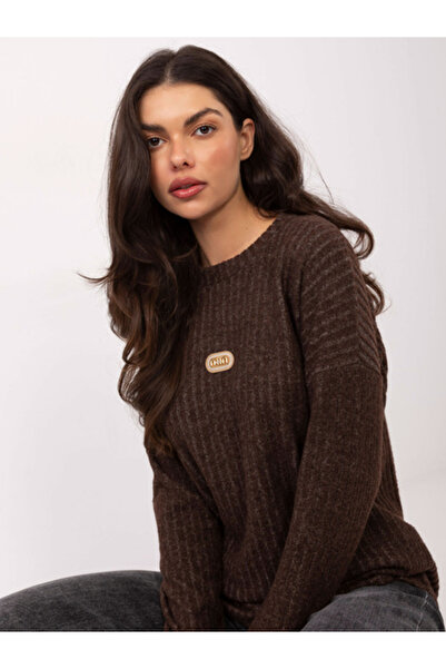 Relevance Pulover Dama Maneca lunga, Dungi, RELEVANCE, Maro Casual Model RV-S...