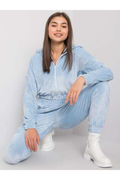 LAKERTA Compleu Dama, LAKERTA, Bumbac, Maneca lunga, Albastru deschis, model ...