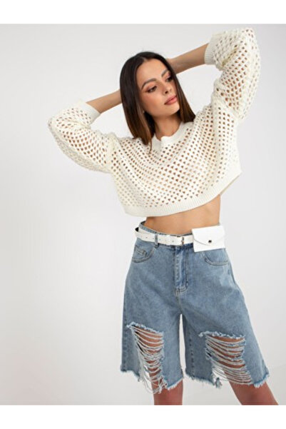 May By Shining Star Pantaloni Scurti Dama, May By Shining Star, Bumbac, Albas...