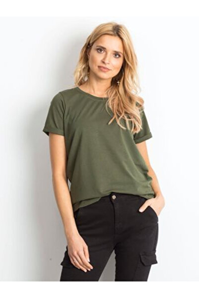 Basic Feel Good Tricou de damă, BASIC FEEL GOOD, Bumbac, Mânecă scurtă, Kaki,...