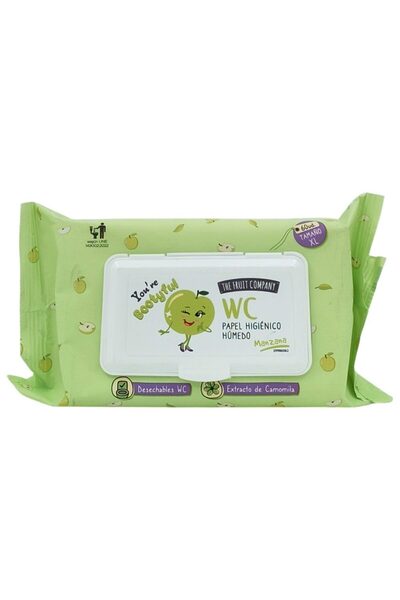 THE FRUIT COMPANY Wet Hygienic Paper 60 pcs Apple Chamomile