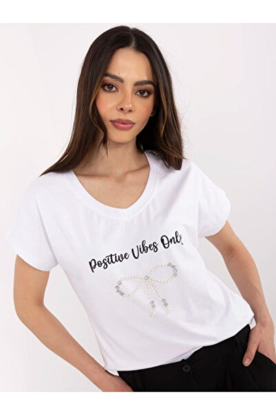 CALİMERA Women 't-shirt shirt, Calimera, Cotton, Short Sleeve, White, model C...