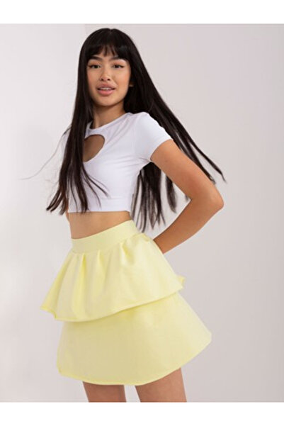 LILYROSE Дамска пола, Лили Роуз, Памук, Светло жълт, модел EM-SD-HS-20-44.13