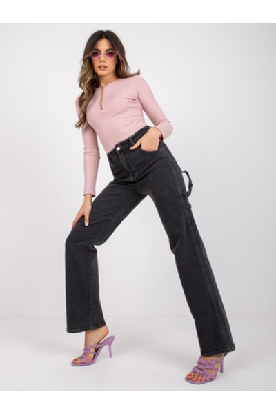 MoonArt Blugi Dama Lunga, Croiala dreapta, MOONART, Negru Casual Model MR-SP-...