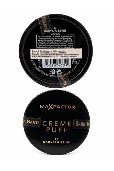 Akçiçek kozmetik Max Factor Kompakt Pudra - Cream Puff Powder Compact 13