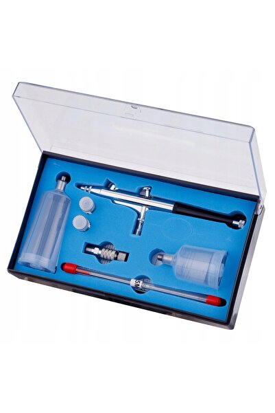 TC Technic Aerograf model 3x duze 0.2 0.3 0.5mm Două rezervoare Eliberare rapidă