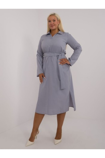 LAKERTA Women's Dress, LAKERTA, Cotton, Straight dress, Gray, model LK-SK-509...