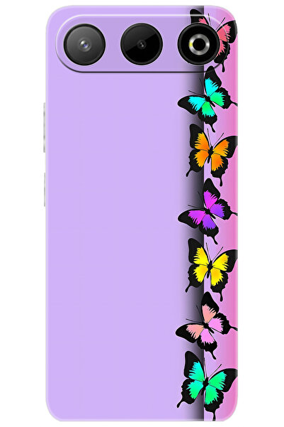 General Mobile GM 26 5G (G905) Uyumlu Kılıf Desen Baskılı Silikon Kelebek STK...