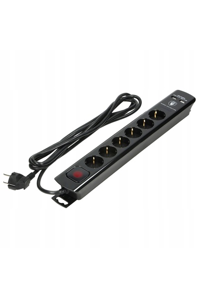 Orno Prelungitor 3m Încărcător USB Priză multiplă cu protecție la supratensiu...