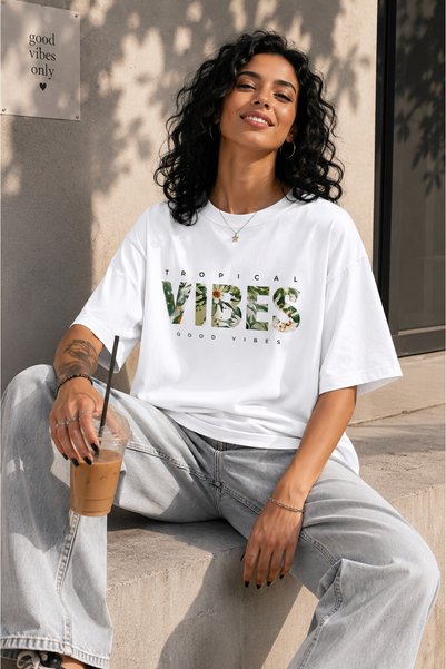 Madbomb Moda تي شيرت فاخر بتصميم خاص من GOOD VIBES
