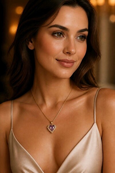 Monalisa Home Luxurious Figured Statement Necklace with Zircon Stones