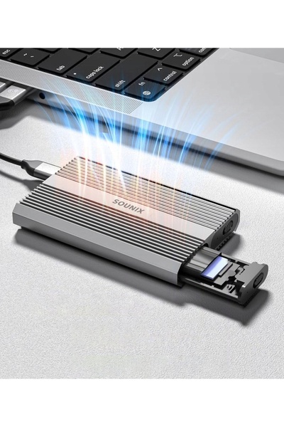 NO BRAND Carcasă SSD NVME/SATA PCIe M.2 USB-C 3.1 Gen SOUNIX