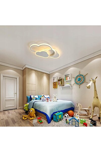 Goeco LAMPĂ DE PLAFON PLAFONĂ ALBĂ LED MODERNĂ DORMITOR DIMMABILĂ+Pilot 32W