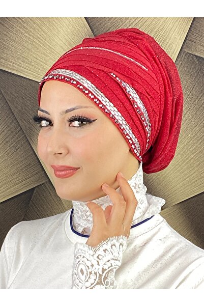 MY UKİYO STORE TESETTÜR ABİYE BONCUKLU TAŞLI BONEŞAL