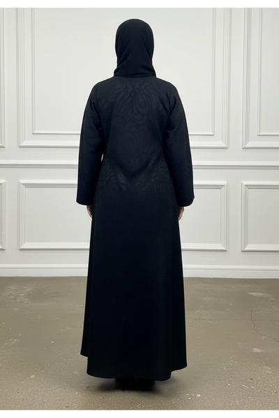 Nukhbaa The Onyx Sculpted Abaya-900