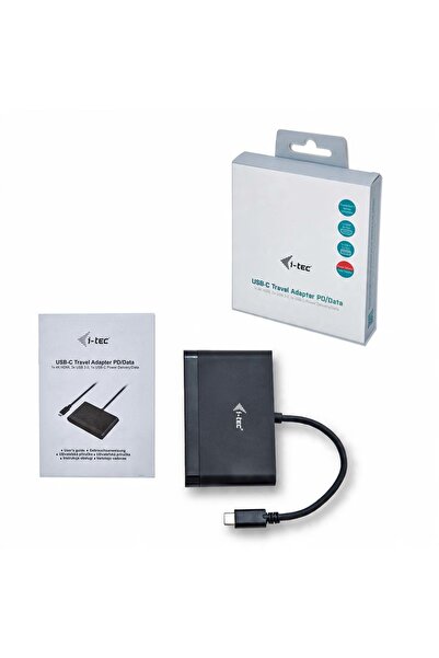 i-Tech Gear Adaptor USB-C la HDMI 4K USB-A 3.0 Power-Delivery Thunderbolt App...