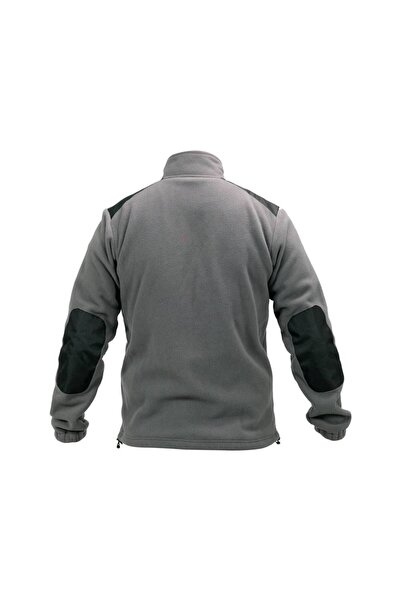 yato Hanorac polar XXXL, extra gros, gri închis-negru, 100% poliester, cu fer...