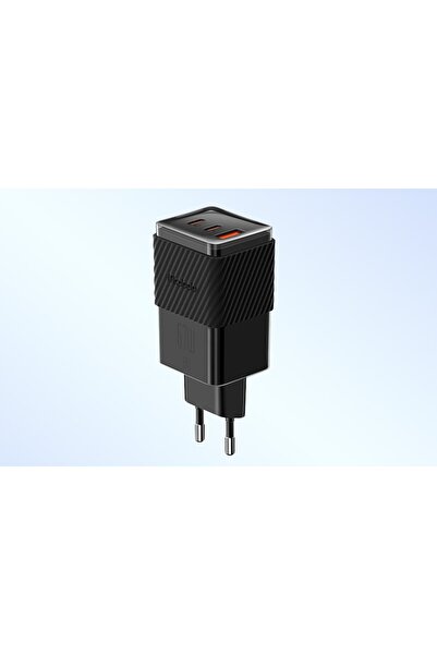 Mcdodo ÎNCĂRCĂTOR DE REȚEA CH-1501 GAN 2X USB-C, USB-A 65W NEGRU