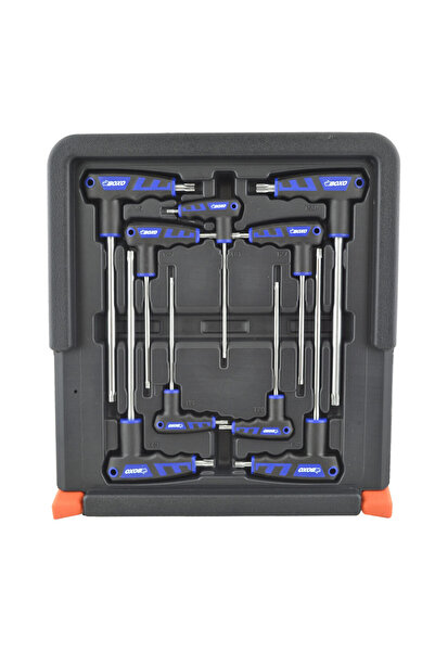 BOXO Set de chei Torx cu mâner, 9 piese + Suport