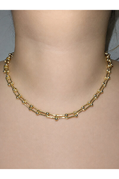 Passionis Jewelry Gold Chain Model Stylish Necklace