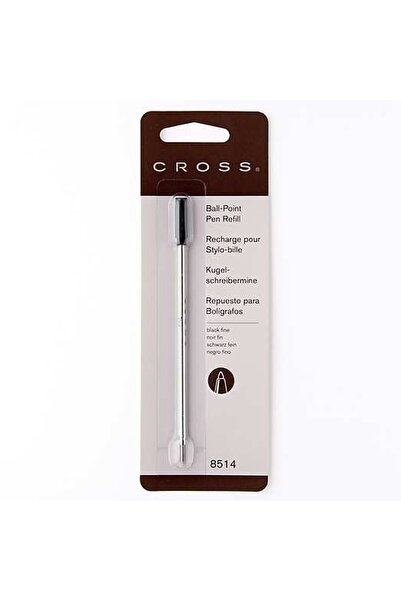 Cross خرطوشة قلم حبر جاف أسود فاين