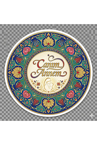 TELLGRAF Mother's Day Themed Sticker Set (4X4 Cm, 24 Pieces)