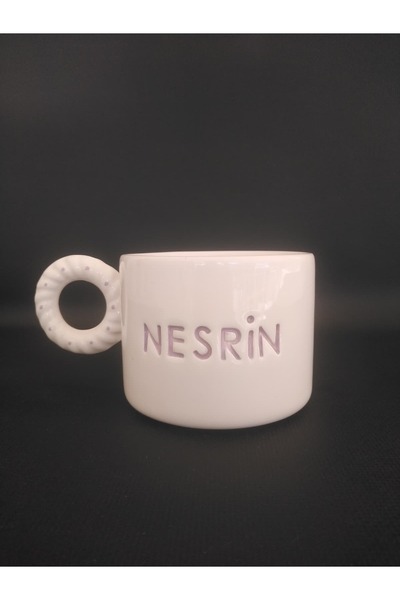 Zümrüdüanka Seramik Handmade Ceramic Mug Personalized with Women's Names