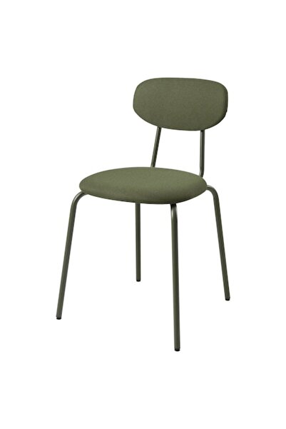 YUPY Scaun robust cu spătar curbat, cadru metalic Yupy ® 76x45 cm, șezut moal...