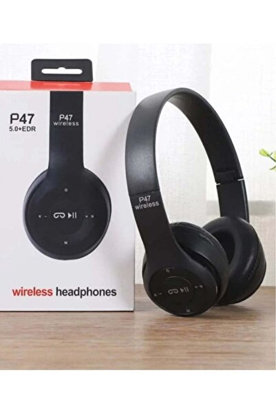Generic P47 Wireless Bluetooth Headset HD Earphones With FM TF Card Slot