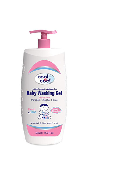COOL & COOL Baby Washing Gel- 500ML - Head to Toe Baby Bath, Dye Free,Tear Fr...