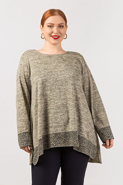 Jucita Μπλούζα plus size - Μπεζ - Γραμμή Α