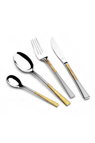 Arshia 95-Piece Gold & Silver Cutlery Set TM 762 GS – Premium 18/10 Stainless...