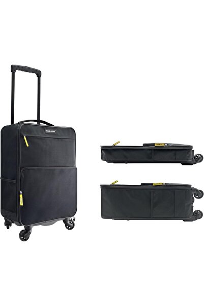 Travel Ready 4-Wheel Lightweight Collapsible Cabin Luggage. Made of High Tens...