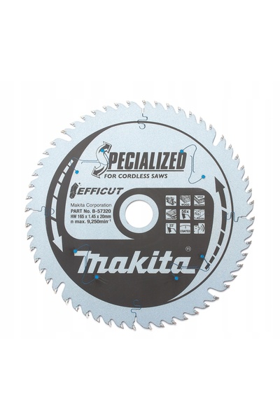 MAKİTAMİ Disc de tăiere EFFICUT Makita B-57336 165x20mm 56Z pentru laminat